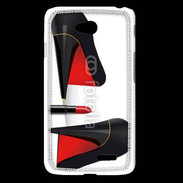 Coque LG L65 Escarpins et tube de rouge à lèvres