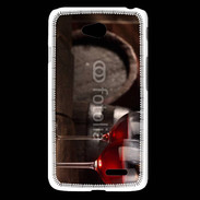 Coque LG L65 Verres de vin rouge et tonneaux
