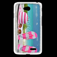 Coque LG L65 La vie en rose à la plage