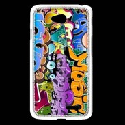 Coque LG L65 Graffiti seamless background. Hip-hop art
