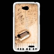 Coque LG L65 Dirty music background