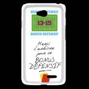 Coque LG L65 Merci l'arbitre Bonus offensif-défensif Blanc