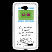 Coque LG L65 1 point bonus offensif-défensif Blanc