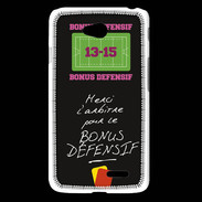 Coque LG L65 Merci l'arbitre Bonus offensif-défensif Noir