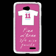 Coque LG L65 3/4 aile gauche Bonus offensif-défensif Rose