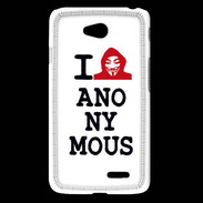 Coque LG L65 I love anonymous