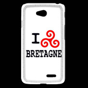 Coque LG L65 I love Bretagne 2