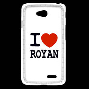 Coque LG L65 I love Royan