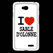 Coque LG L65 I love Sable d'Olonne