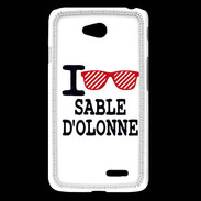 Coque LG L65 I love Sable d'Olonne 2
