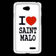Coque LG L65 I love Saint Malo