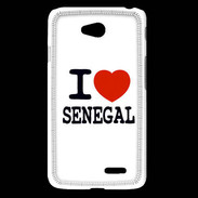 Coque LG L65 I love Sénégal
