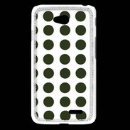Coque LG L65 pois vert foncé