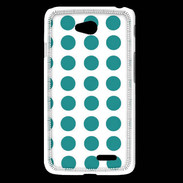 Coque LG L65 pois bleu clair