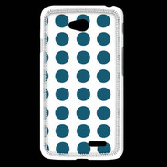 Coque LG L65 pois turquoise