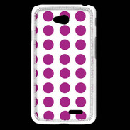 Coque LG L65 pois framboise