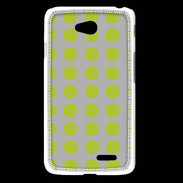 Coque LG L65 pois gris & vert