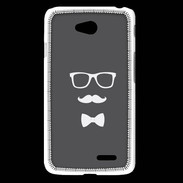Coque LG L65 moustache & noeud 2