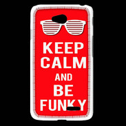 Coque LG L65 Keep Calm Funky Rouge