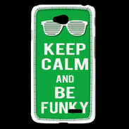 Coque LG L65 Keep Calm Funky Vert