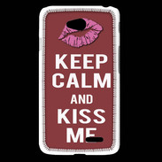 Coque LG L65 Keep calm Girl Brique