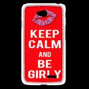 Coque LG L65 Keep calm Girly Rouge