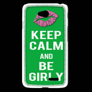 Coque LG L65 Keep Calm Girly Vert