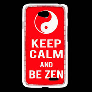 Coque LG L65 Keep Calm Be Zen Rouge