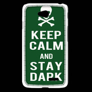 Coque LG L65 Keep Calm Stay dark Vert