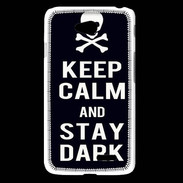 Coque LG L65 Keep Calm Stay dark Noir