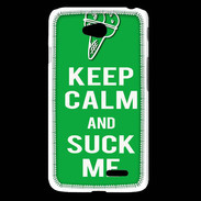 Coque LG L65 Keep Calm Suck me Vert