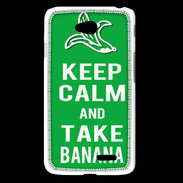 Coque LG L65 Keep Calm Take Banana Vert