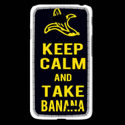 Coque LG L65 Keep Calm Take Banana Noir
