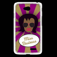 Coque LG L65 Miss business Black