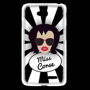 Coque LG L65 Miss Corse Brune