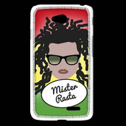 Coque LG L65 Mister Rasta Blanc