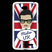 Coque LG L65 Mister UK Brun