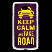 Coque LG L65 Keep Calm and Take o road 2 Violet