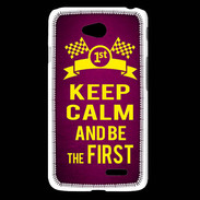 Coque LG L65 Keep Calm and Be the First Rose
