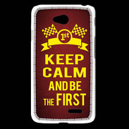 Coque LG L65 Keep Calm and Be the First Rouge