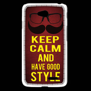 Coque LG L65 Keep Calm and Have a good Style Rouge