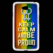 Coque LG L65 Keep Calm and Be proud Women Gay