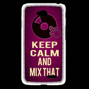 Coque LG L65 Keep Calm and Mix That Rose