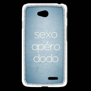 Coque LG L65 Sexo Apéro Dodo Bleu ZG