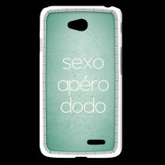 Coque LG L65 Sexo Apéro Dodo vert ZG
