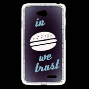 Coque LG L65 In Burger We trust Bleu ZG