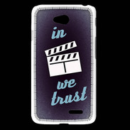 Coque LG L65 In Ciné We trust Bleu ZG