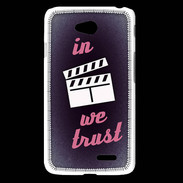 Coque LG L65 In Ciné We Trust Rouge ZG