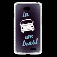 Coque LG L65 In Combi We trust Bleu ZG