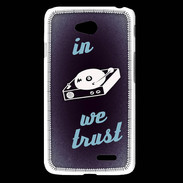 Coque LG L65 In DJ We trust Bleu ZG